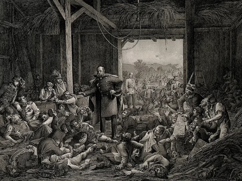 1824-Heinrich Jenny - Guerra austro-prussiana- il re prussiano Guglielmo I in visita